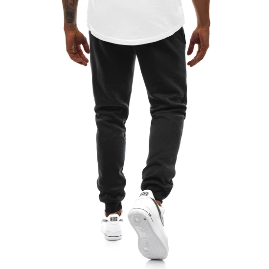 Vyriškos juodos laisvalaikio kelnės Sergo Laisvalaikio kelnės