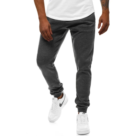 Vyriškos tamsiai pilkos laisvalaikio kelnės Sergo JS/XW01