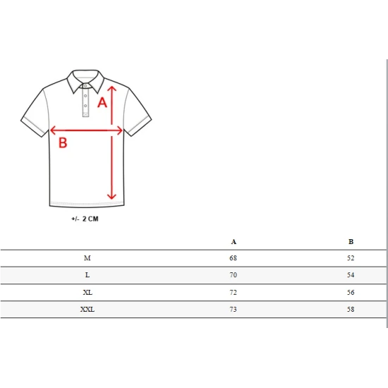 Raudoni polo marškinėliai Horen PX0586 Premium