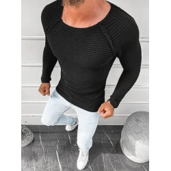 Vyriškas juodas megztinis "Terel"