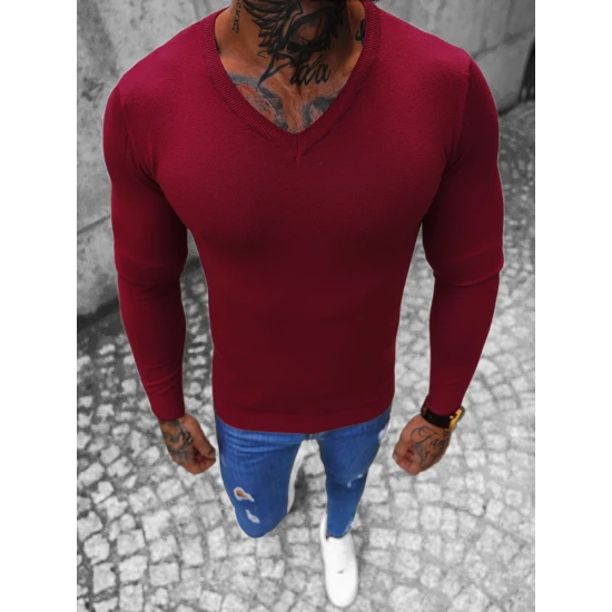 Akcija Bordo vyriškas megztinis Gozil NB/MMB601/7