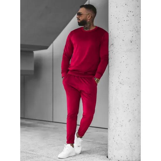 Sale Mens burgundy leisure suit Kafil O/12130Z