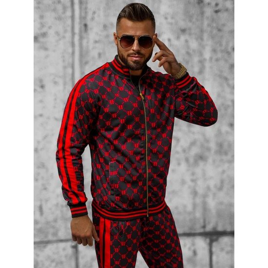 Juoda - raudona vyriškas komplektas Oran O/12136 Premium