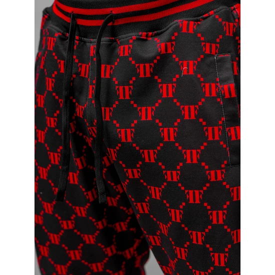 Juoda - raudona vyriškas komplektas Oran O/12136 Premium