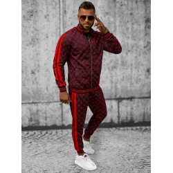 Juoda - raudona vyriškas komplektas Oran