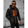 Akcija Juoda vyriška striukė su oranžinėmis detalėmis Ero JS/HH026/1