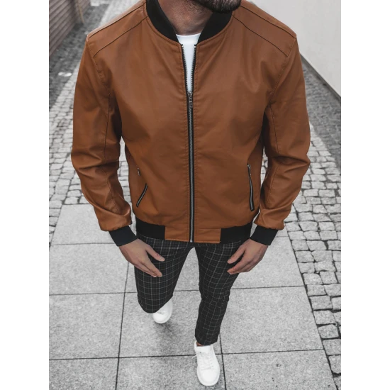 Eko odos striukė - karamelinės spalvos Lugon JB/JP1147