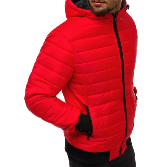 Vyriška pavasarinė - rudeninė striukė raudonos spalvos Nosal JS/MY13