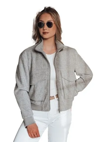 Pilka moteriška oversize bomber striukė Milina