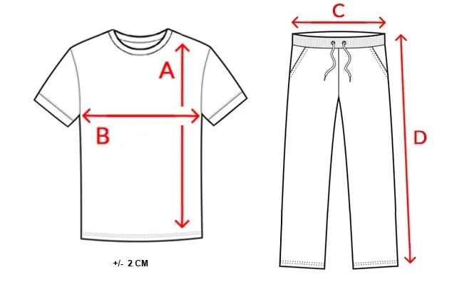 Suuruste tabel (cm)
