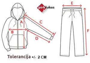 Dydžių lentelė (cm)