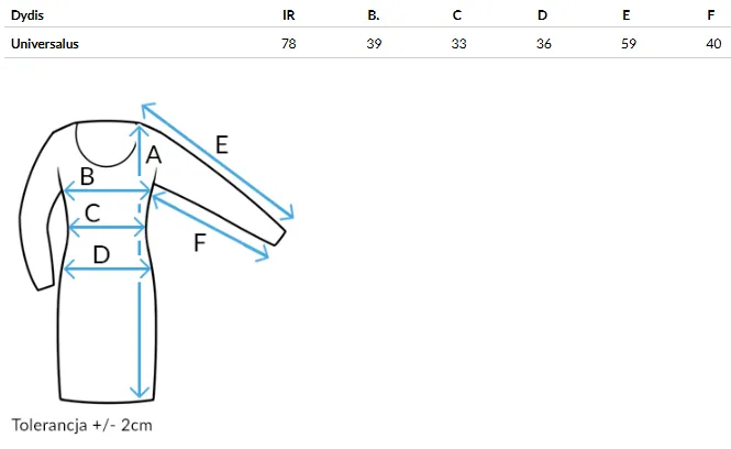 Size chart (cm)