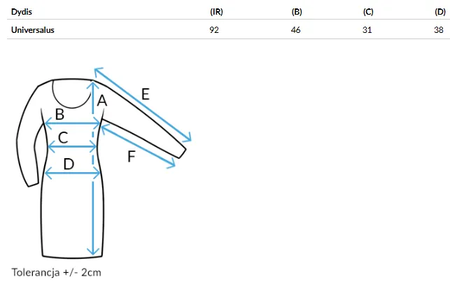 Size chart (cm)