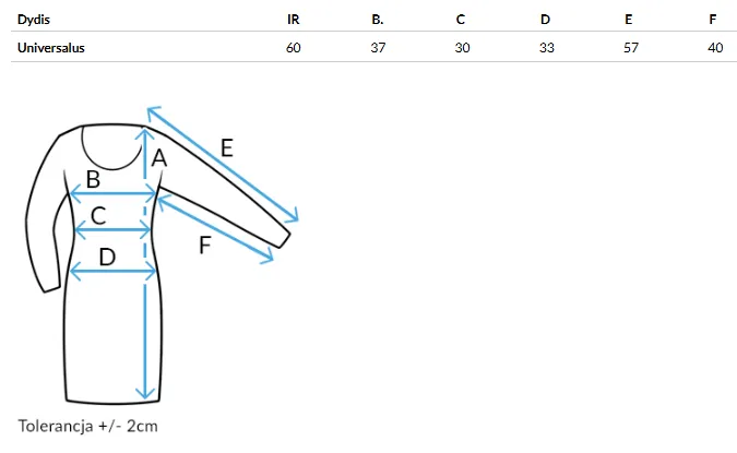Size chart (cm)